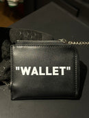 Carteira Off-White “WALLET” Preta - Pronta Entrega
