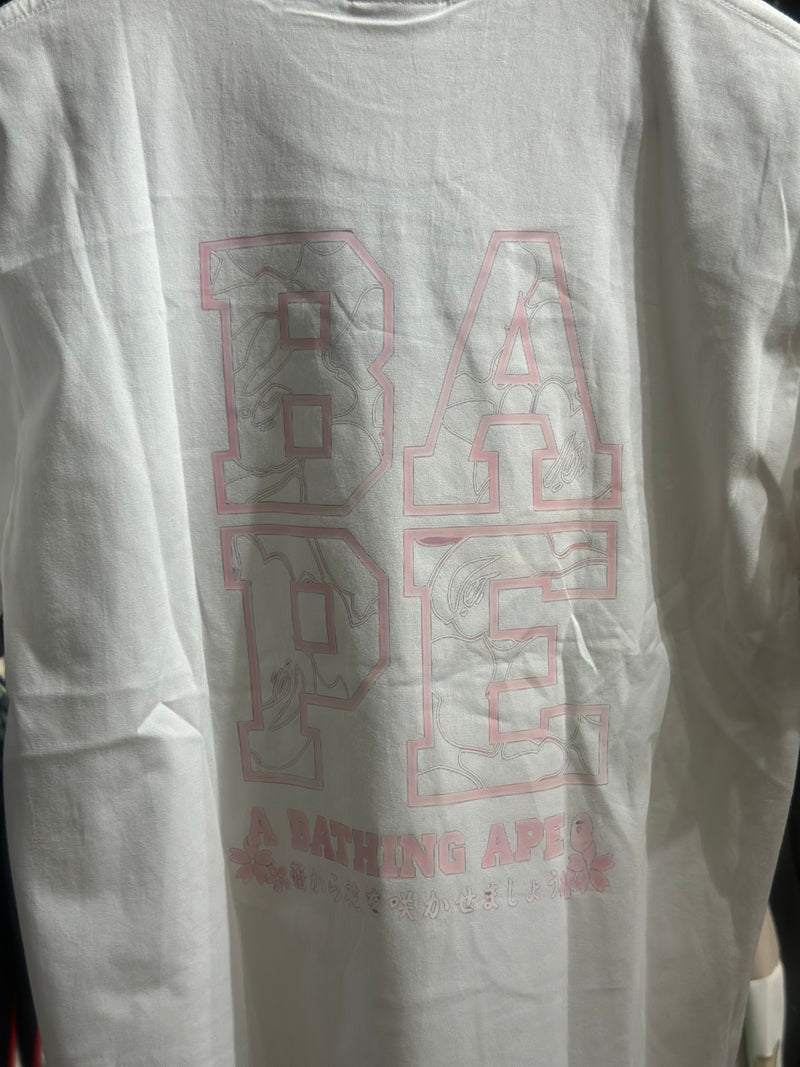 Camiseta BAPE A Bathing Ape Branca - Pronta Entregar