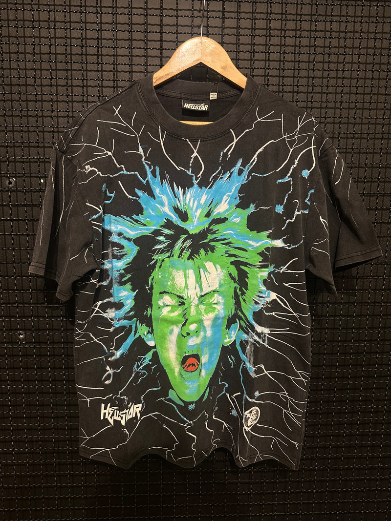 Camiseta Hellstar Elétrica Kid Black - Pronta Entrega