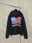 Jaqueta Chrome Hearts × Vintage Chrome Hearts American Flag Scroll Thermal Zip Up