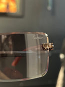 Óculos Cartier 66543XZ Lente Marrom - Pronta Entrega