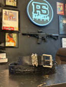 Cinto Chrome Hearts 105 CM Couro Fivela Metal  - Pronta Entrega (Copy)