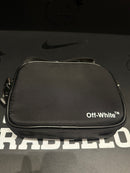 Bolsa Bag Off-White Cross Body Preto Alça Cinza - Pronta Entrega