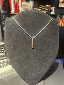 Corrente Prata Pingente Barra 60 CM - Pronta Entrega