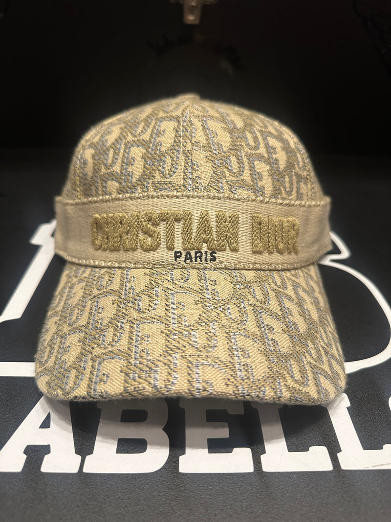 Boné Aba Curva Christian Dior Paris Gold Logo Frontal - Pronta Entrega