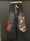 Calça Moletom Valley Dreams Eagle Heart Black - Pronta Entrega