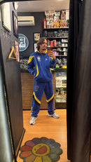 Conjunto Tracksuit Jordan Brasil Azul Amarelo 2026/27 - Pronta Entrega