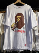 Camiseta BAPE X COCA COLA ‘Abathing Ape’ Branca - Pronta Entrega