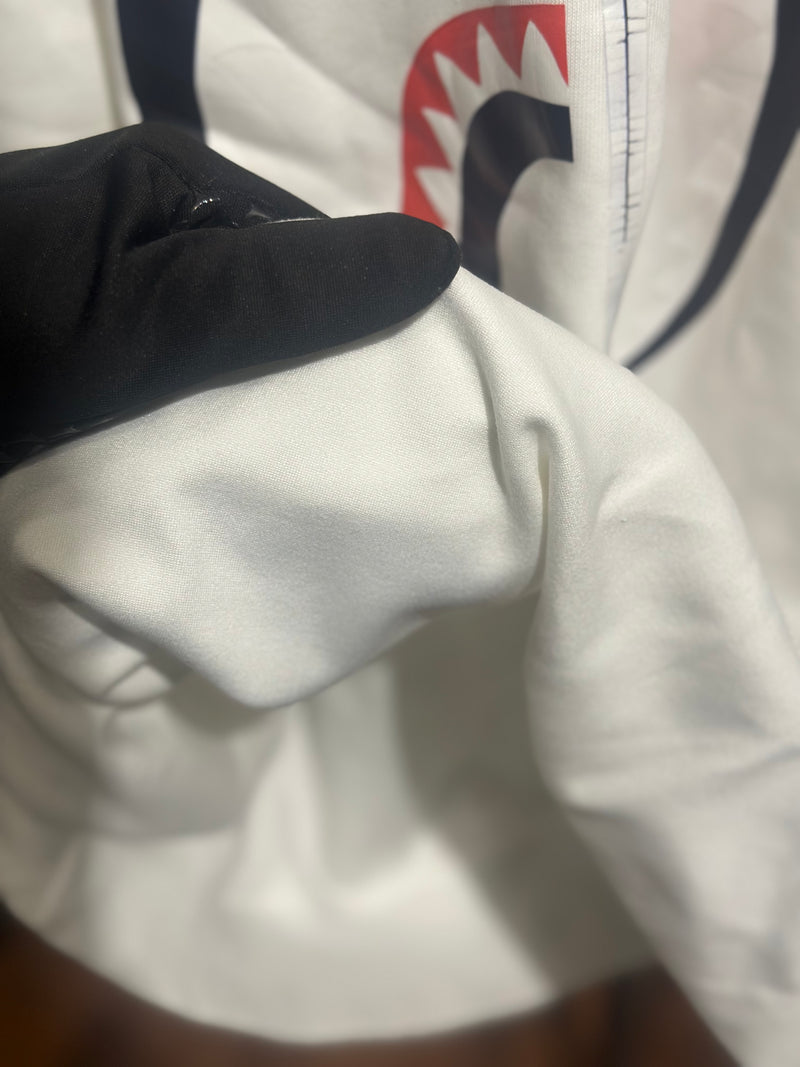 Moletom BAPE Shark Crewneck Branco - Pronta Entrega