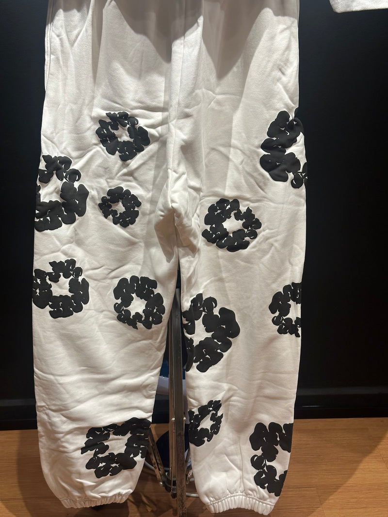 Conjunto Denim Tears White/Black Moletom + Calça - Pronta Entrega
