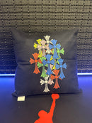 Almofada Chrome Hearts Multicruz Colors 30x30 - Pronta Entrega