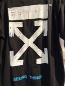 Camiseta OFF WHITE Line Thing Preta - Pronta Entrega