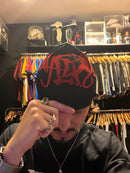 Gorro Syna World Big Logo Skull Beanie Red black - Pronta Entrega