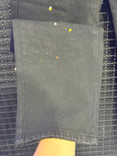 Calça Jeans Preta Chrome Hearts x Comme Des Garçons Printed - Pronta Entrega
