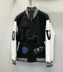 Jaqueta Varsity Louis Vuitton Black White - Encomenda