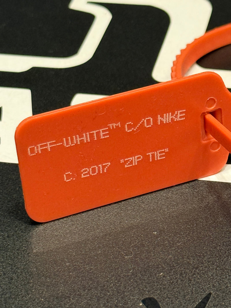 Lacre Zip Tie Off-White 2017 Vermelho Red (AJ1) - Pronta Entrega