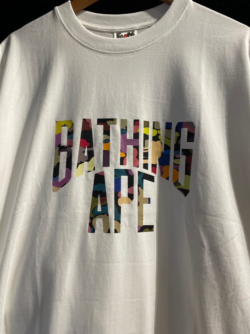 Camiseta BAPE ABATHING APE Branca - Pronta Entrega