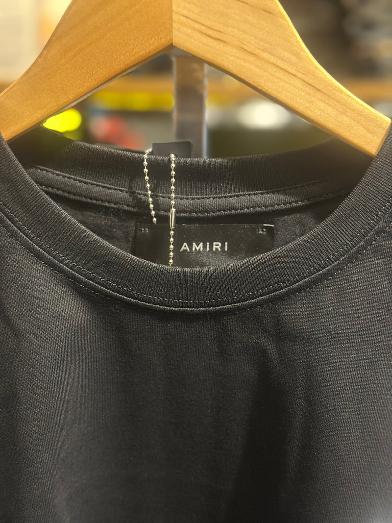 Camiseta Amiri Paint Drip Preta - Pronta Entrega