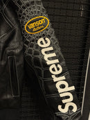 Vanson Leathers x Supreme Jaqueta Spider-Man Black White - Pronta Entrega
