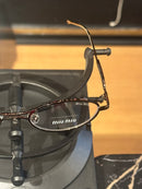 Óculos Miu Miu Redondo Armação Silver Lente Clear - Pronta Entrega