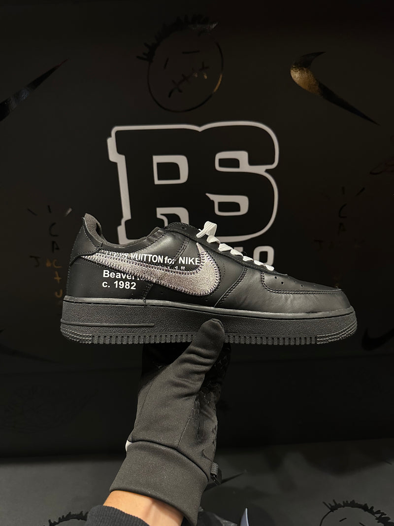 Tênis Air Force 1 Low X Off-White Black White - Pronta Entrega