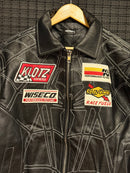 Vanson Leathers x Supreme Jaqueta Spider-Man Black White - Pronta Entrega