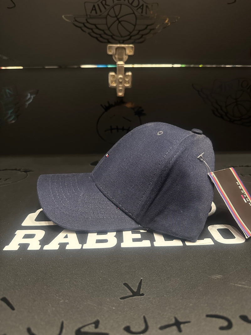 Boné Aba Curva Tommy Hilfiger Logo Pequeno Azul Escuro - Pronta Entrega