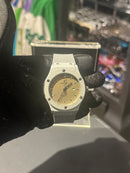 Relógio Hublot Silver Fundo Yellow - Pronta Entrega