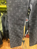 Calça Louis Vuitton Distressed Baggy Monogram Jeans - Pronta Entrega