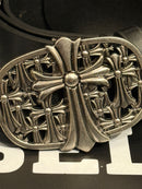 Cinto Chrome Hearts 100 CM Couro MultiLogo - Pronta Entrega
