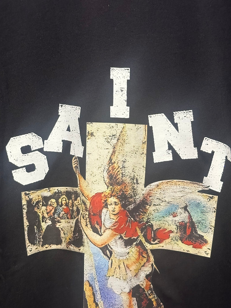 Camiseta Saint Angel In Cruz Black - Pronta Entrega