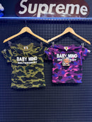Conjunto Bape Baby Mino Camo Green Pink - Pronta Entrega