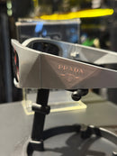 Óculos Prada Eyewear Cinza Lente Prateada - Pronta Entrega