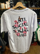 Camisa Anti Social Social Club Branca Flowers & Butterfly - Pronta Entrega