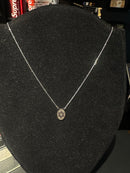 Corrente Veneziana Prata Pingente Duplo Estrela de Davi/Pai Nosso 35 CM - Pronta Entrega