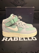 Tênis Nike Air Force 1 Mid '07 LX "Grey Fog Enamel Green - Pronta Entrega
