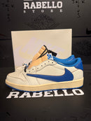 Tênis Nike Air Jordan 1 Low Travis Scott Fragment Military Blue - Pronta Entrega
