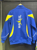 Conjunto Tracksuit Jordan Brasil Azul Amarelo 2026/27 - Pronta Entrega
