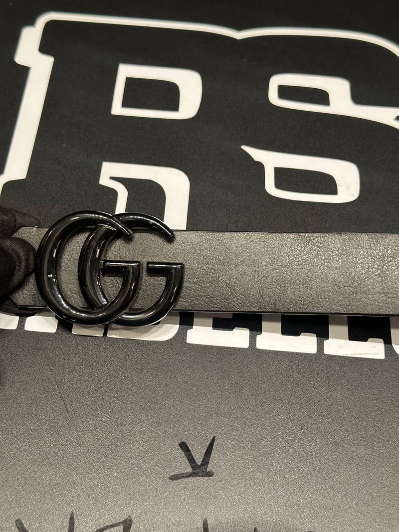 Cinto Gucci Black Fivela GG Preta 110 CM  - Pronta Entrega