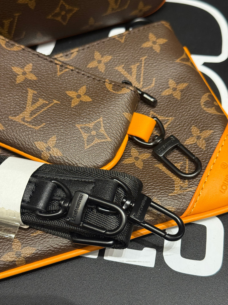 Bolsa Louis Vuitton Bag Trio Messenger Cobalt Marrom - Pronta Entrega