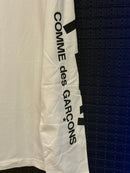 Camiseta Manga Longa Comme des Garçons White - Pronta Entrega