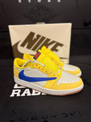 Tênis Travis Scott x Air Jordan 1 Low Og Canary Amarelo - Pronta Entrega