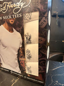 Camisetas Ed Hardy Pack 4 Un Crew Neck Tees Ultra Soft Comfort Active Stretc Small - Pronta Entregaa