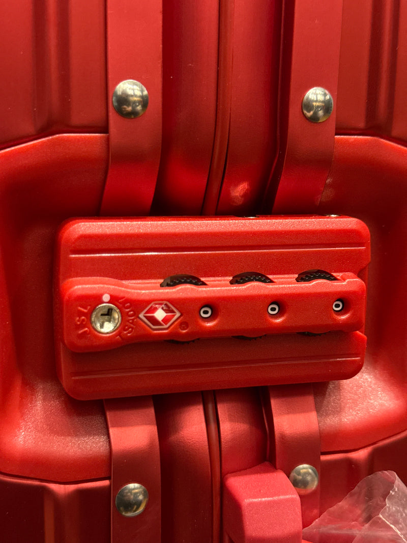 Mala Supreme Suitcase Alumínio Vermelha - Pronta Entrega