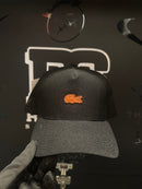 Boné Aba Curva Lacoste Preto Small Croc Orange - Pronta Entrega