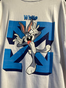 Camiseta OFF WHITE x LOONEY TUNES Branco - Pronta Entrega