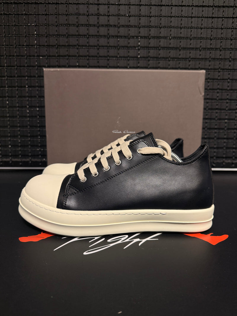 Tênis Rick Owens Low Sneaks Black Cream - Pronta Entrega