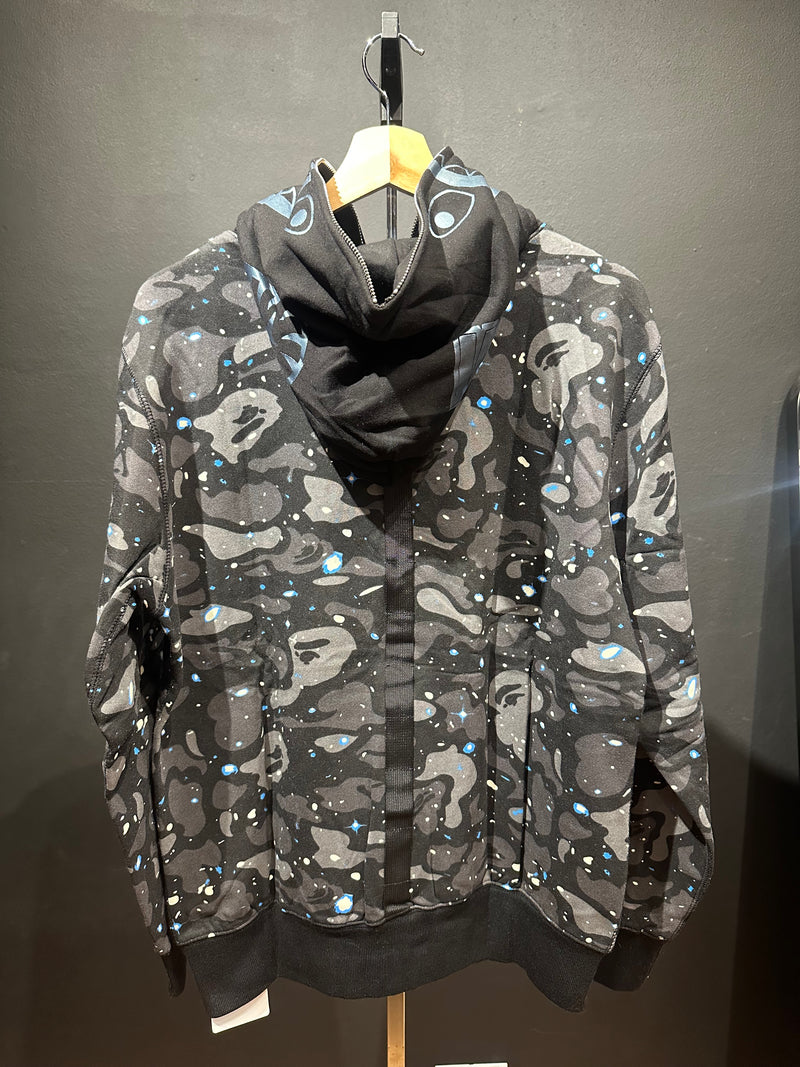 Jaqueta Bape Camo Shark Black Full Zip - Pronta Entrega