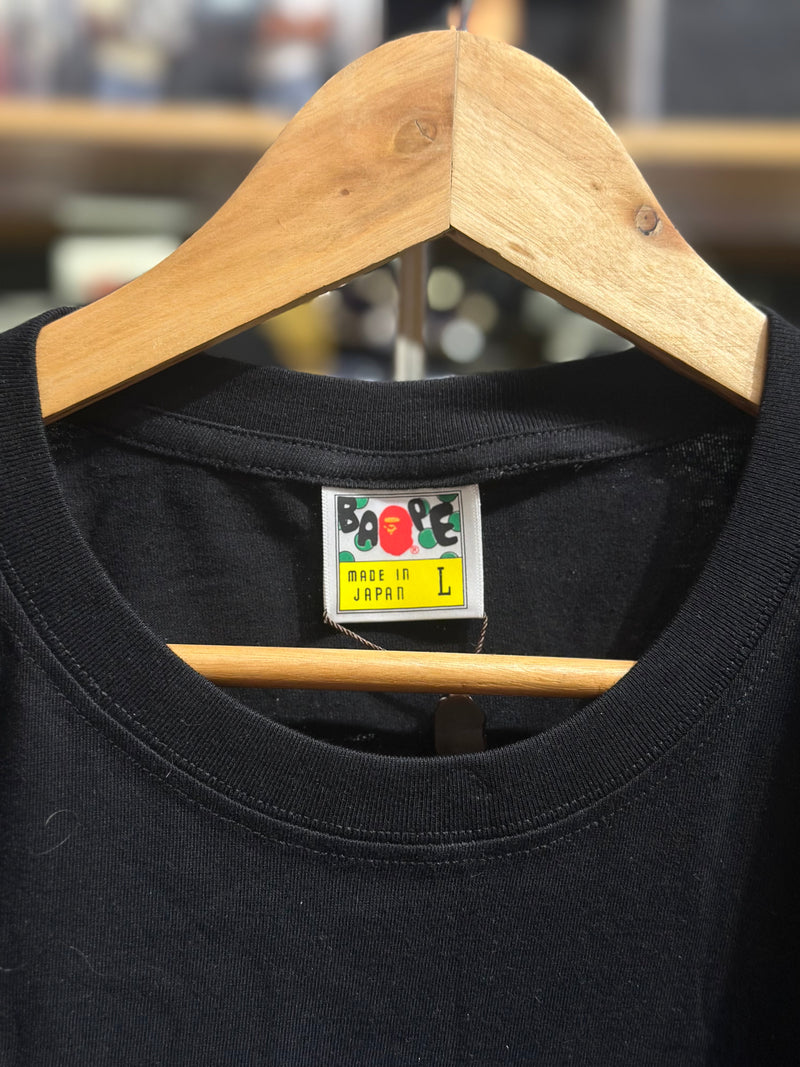 Camiseta BAPE Tiger Milo College Preta - Pronta Entrega
