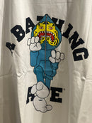 Camiseta BAPE Tiger Milo College Branca - Pronta Entrega